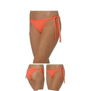 SEAFOLLY 40356-065 GODDESS BRAZILLIAN TIE SIDE BIKINI BRIEF IN NECTARINE US 6